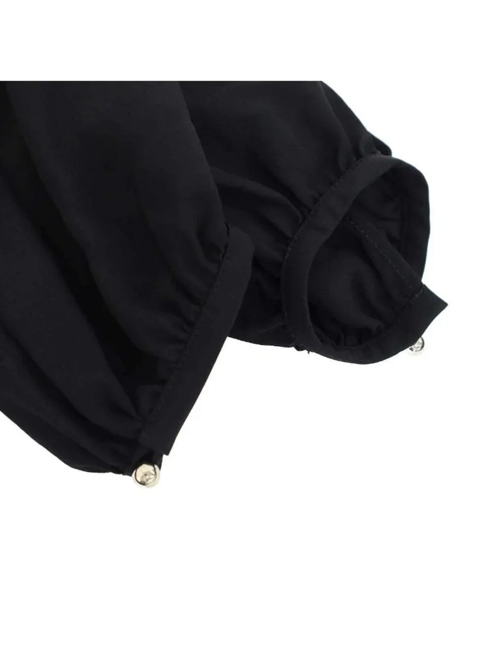 Louis Vuitton Monogram Accent Pleated Dress Black 36